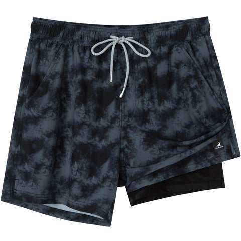 2 in 1 Stretch Gym Shorts Blax