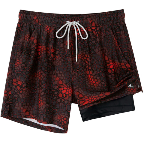 2 in 1 Stretch Gym Shorts Rock