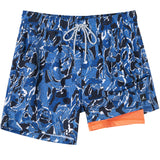 2 in 1 Stretch Gym Shorts Bluewater