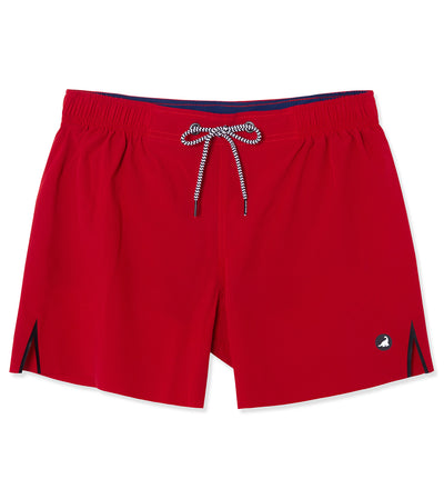 Athletic Performance Gym Shorts in Red