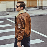 Leather Bomber Jacket Blitz