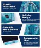 2 in 1 Stretch Gym Shorts Jellyfish