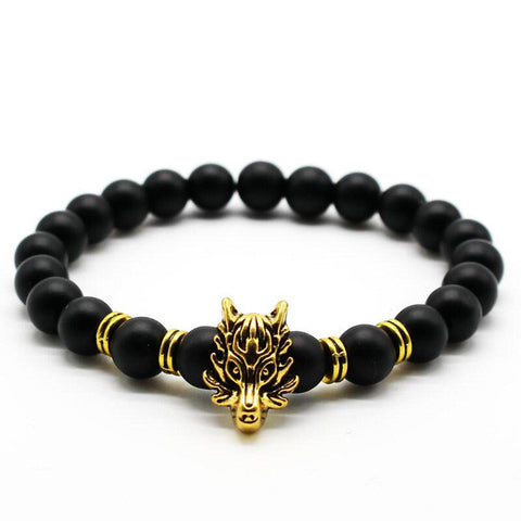 Pulsera de cabeza de lobo