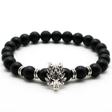 Pulsera de cabeza de lobo