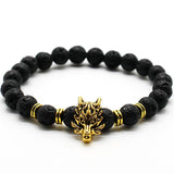 Pulsera de cabeza de lobo