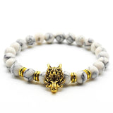 Pulsera de cabeza de lobo