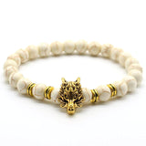 Pulsera de cabeza de lobo