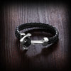 Genuine Leather Stainless Steel Bracelet Cappone