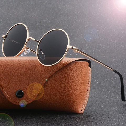 Classic polarized round sunglasses