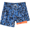 2 in 1 Stretch Gym Shorts Bluewater
