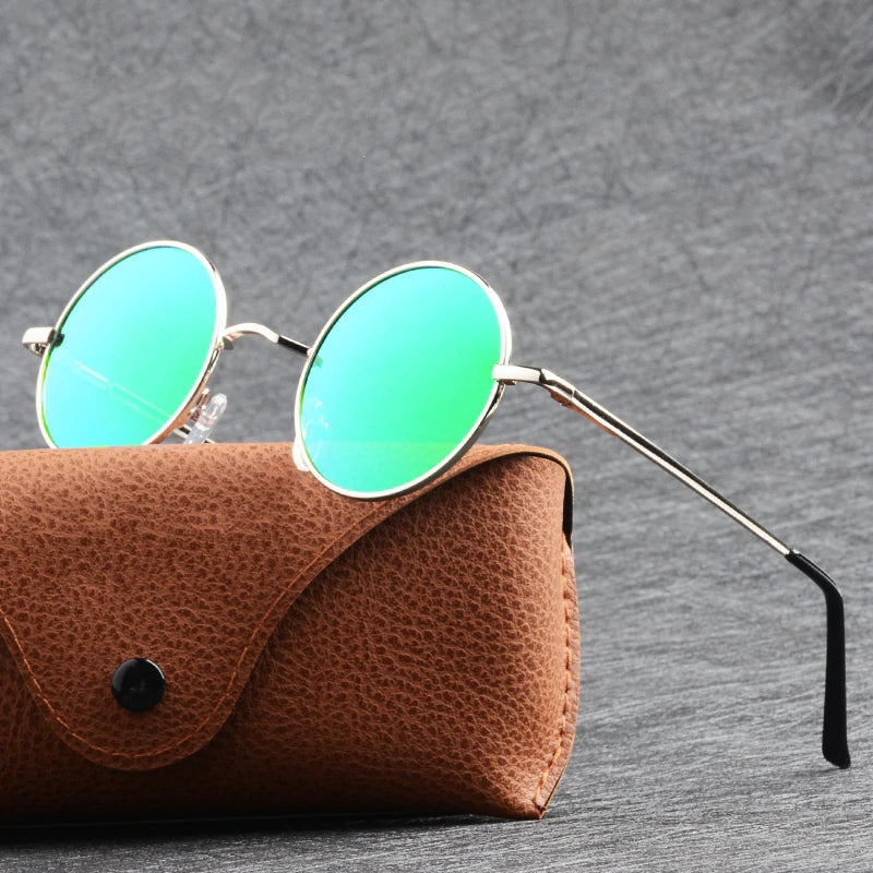 Classic polarized round sunglasses - ASTREZO