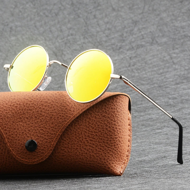 Quality round sales sunglasses