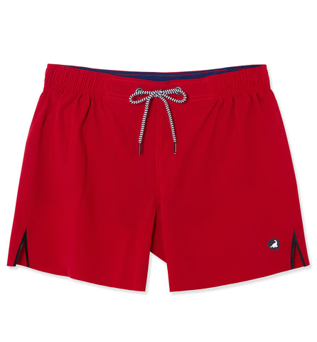 Athletic Performance Gym Shorts in Red