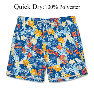 Quick-drying floral Swim Trunks