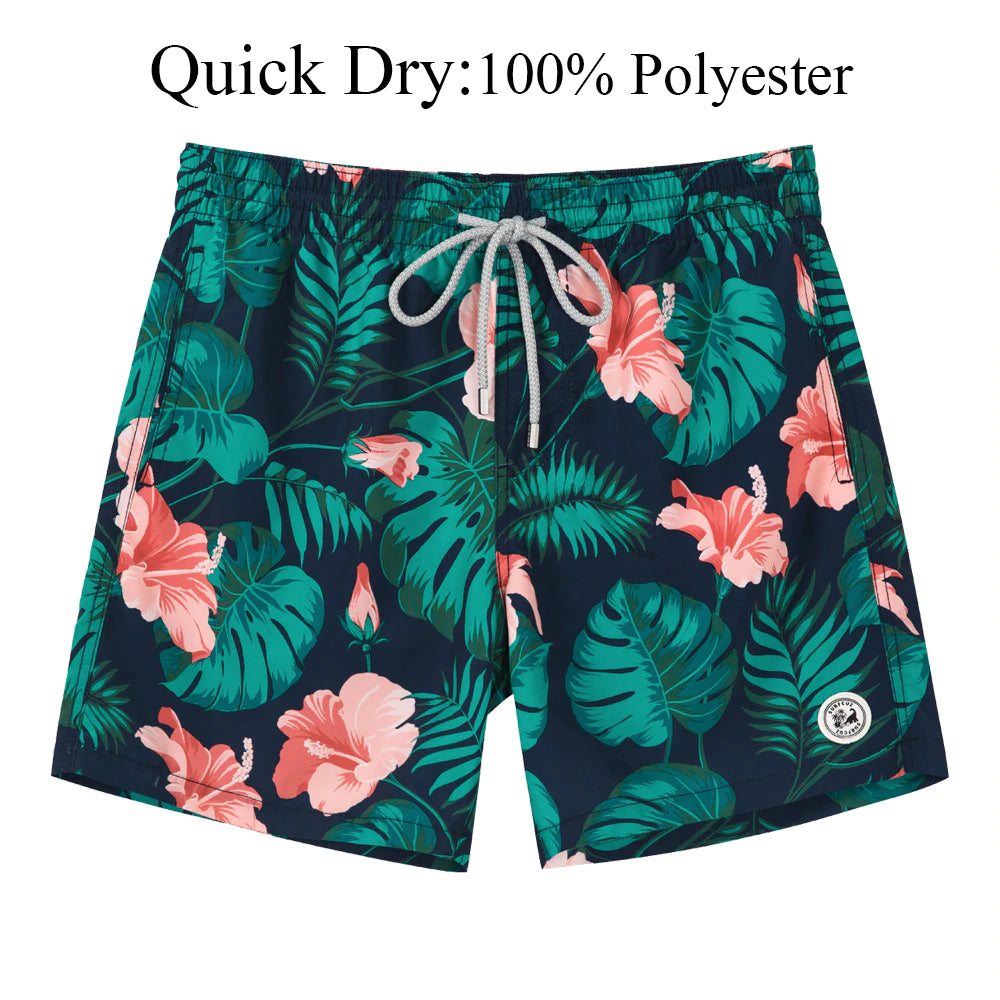 Floral cheap swim trunks