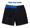 Athletic Performance Gym Shorts in Black
