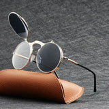 Flip Up Round Sunglasses