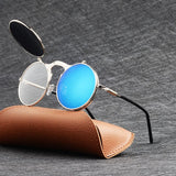 Flip Up Round Sunglasses