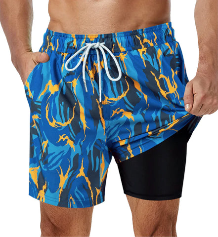 2 in 1 Stretch Gym Shorts Blix