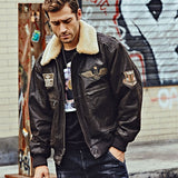 Leather Bomber Jacket Blitz