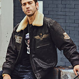 Leather Bomber Jacket Blitz