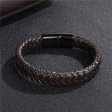 Pulsera de cuero trenzado