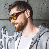 Fashion sunglasses with side shades